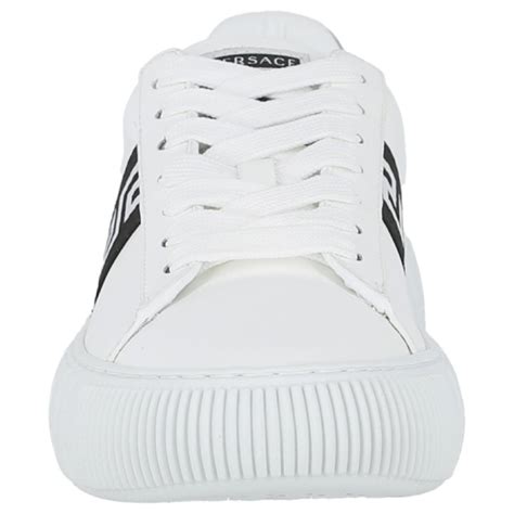 versace sieben versace nappa leder high-top weiß herren sneakers|versace greca sneakers.